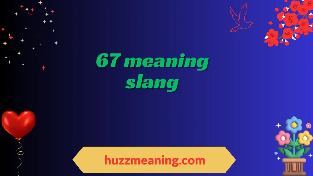 67 meaning slang