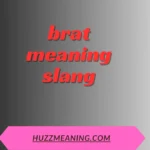 brat meaning slang