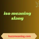 iso meaning slang