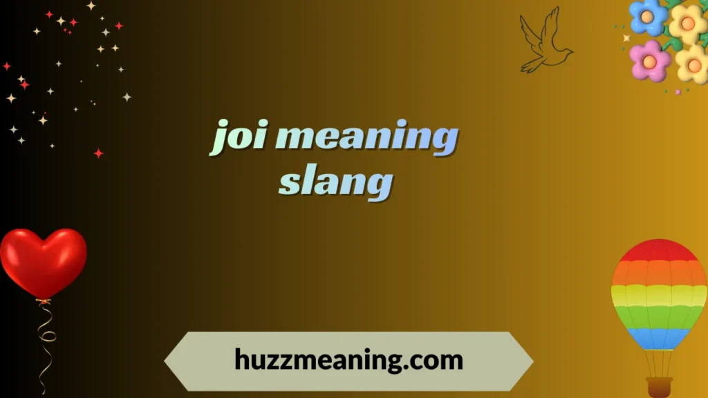 joi meaning slang