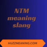 NTM meaning slang