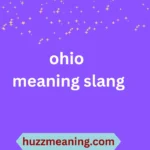 ohio meaning slang