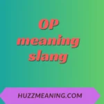 OP meaning slang