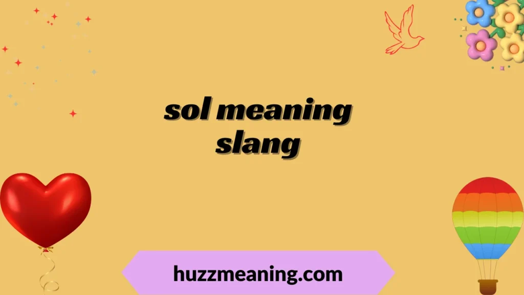 sol meaning slang