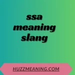 ssa meaning slang
