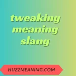 tweaking meaning slang