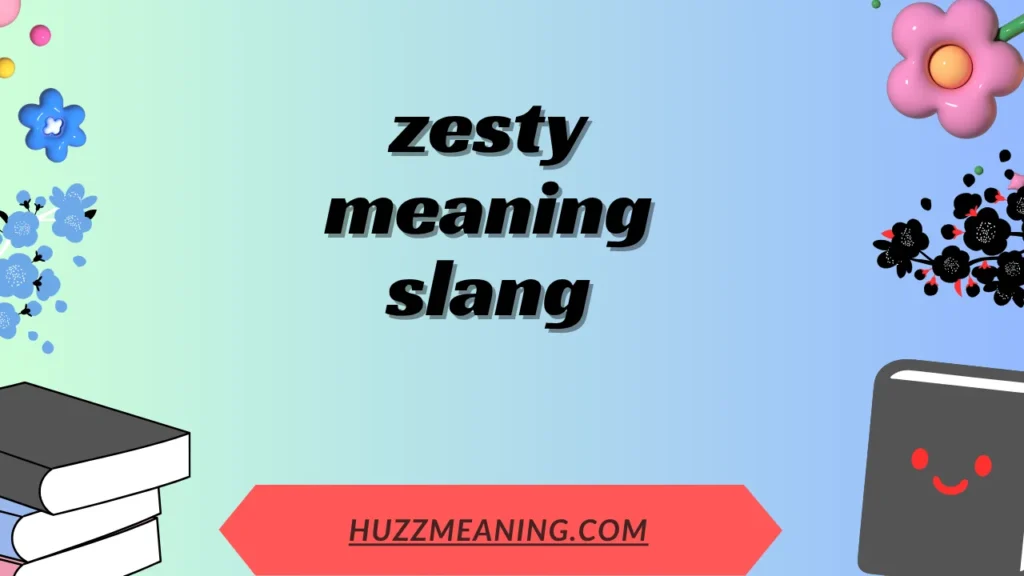 zesty meaning slang