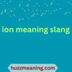 ion meaning slang