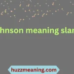johnson meaning slang