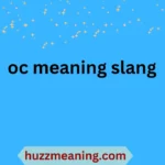 oc meaning slang