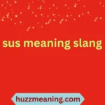 sus meaning slang