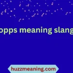 opps meaning slang