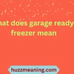 what does garage ready freezer mean